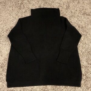 Free People Black Knit Sweater, Size L